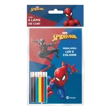 Solapa Pop Minilivro Ler e Colorir Com Lápis - Homem-Aranha