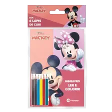 Solapa Pop Minilivro Ler e Colorir Com Lápis - Mickey