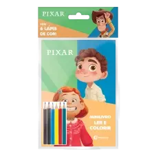 Solapa Pop Minilivro Ler e Colorir Com Lápis - Pixar