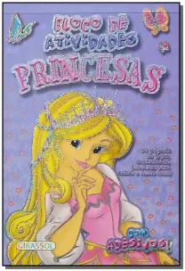 Bloco De Atividades Princesas - Lilás