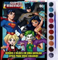Dc Super Friends - Livro Para Pintar Com Aquarela