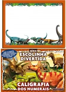 Dinossauros Série Escolinha Divertida - Caligrafia Dos Numerais