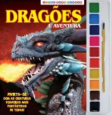 Livro Para Pintar - Dragões e Aventura