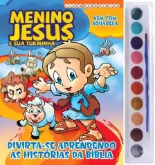 Menino Jesus - Livro Para Pintar - Aquarela 10 Cores