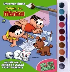 Turma Da Mônica - Livro Para Pintar Com Aquarela - Mônica e Magali